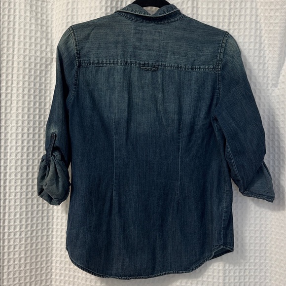 Denim Button-Front Shirt - Picture 5 of 7